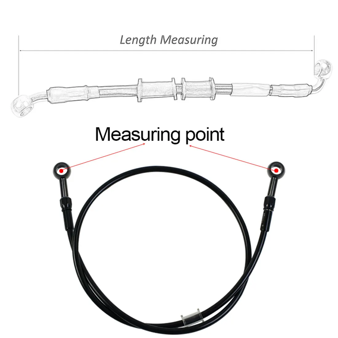 AN3 tuyau de frein tressé moto - Motorcycle Brake Cable avis et prix